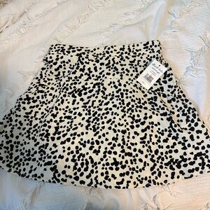 Altar’d State white and black polka dot skort. Size small. NEW WITH TAGS.